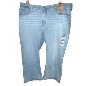 Levi's Jeans Womens 20W Crop Capri 311 Tummy Control Light Blue Summer Essential